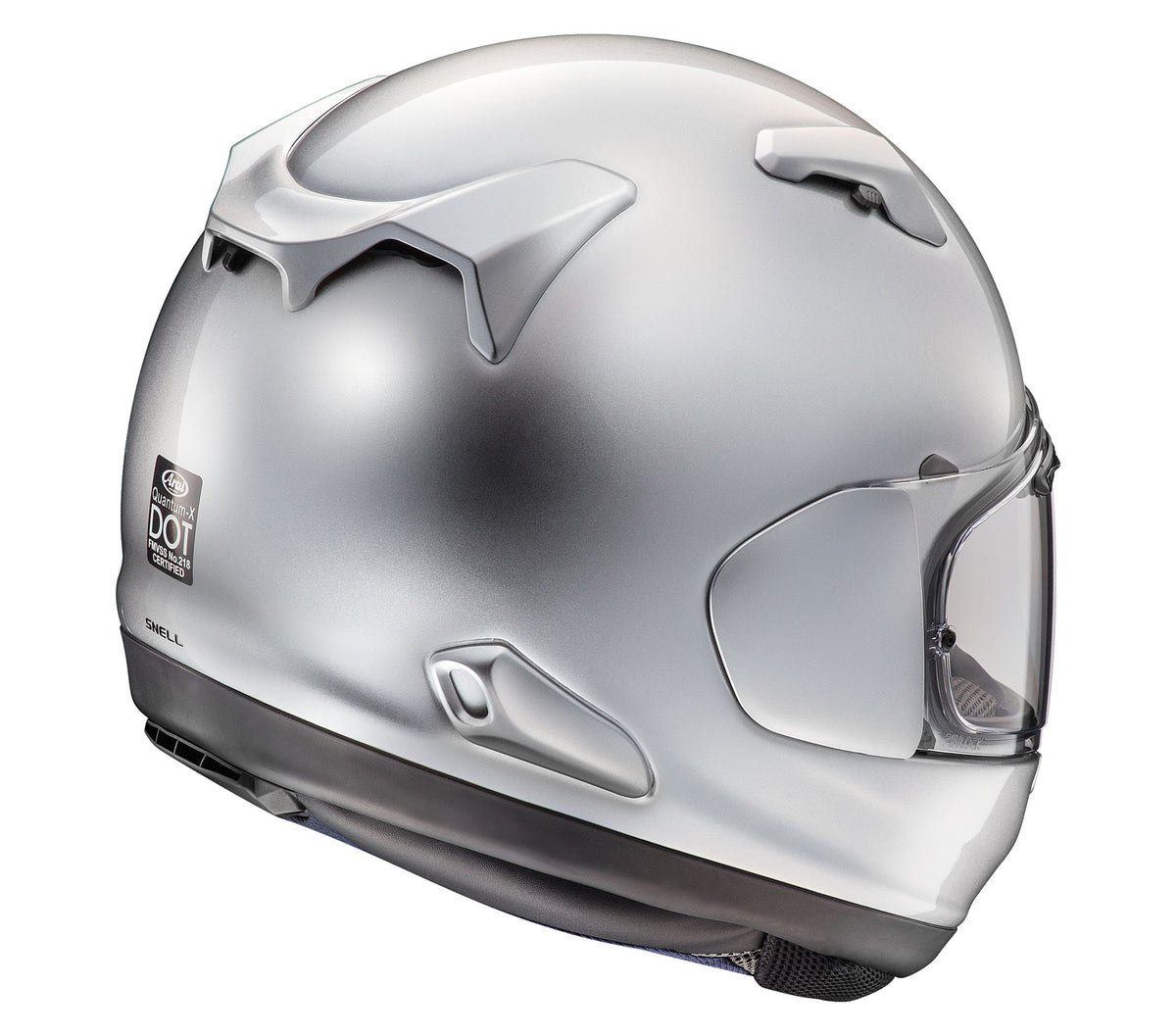 ARAI QUANTUM-X ALUMINUM SILVER – Pit Lane Moto