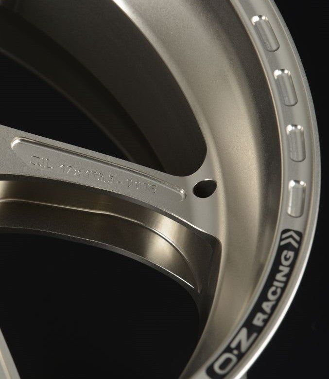 【サロモン用 PLATEPIA RACING TITANIUM】 OZ Racing - GASS Aluminum 6 Spoke Front Wheel - Titanium - Aprilia