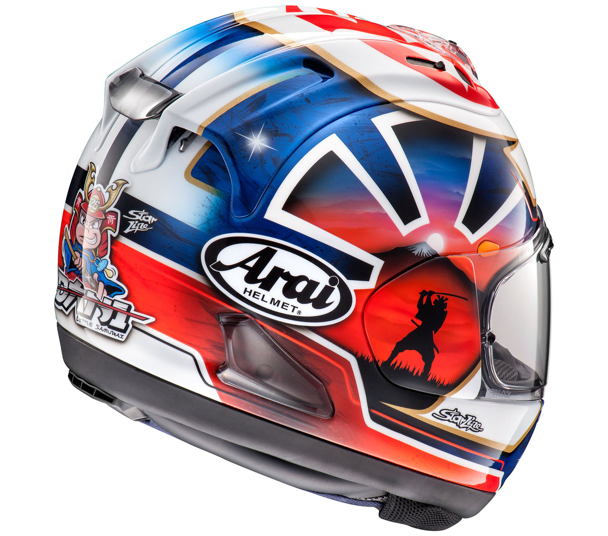 arai helmet blue Arai Corsair-X DANI SAMURAI-2 BLUE – Pit Lane Moto