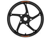 OZ Racing - PIEGA R Aluminum 5 Spoke Wheel SET - Matte Black - Aprilia RSV4