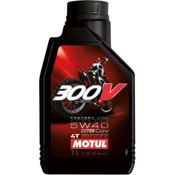 Motul 300V Factory Line Offroad Synthetic 4T Engine Oil 5W-40 1L