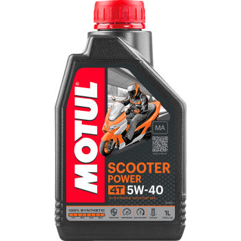 Motul Scooter Power Synthetic 4T Engine Oil 5W-40 1L