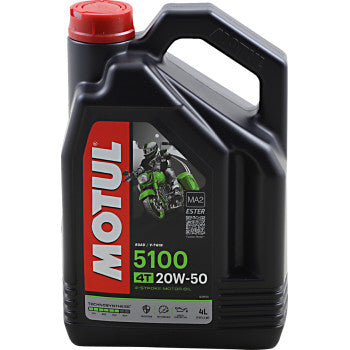 Motul 5100 Synthetic Blend 4T Engine Oil 20W-50 4L