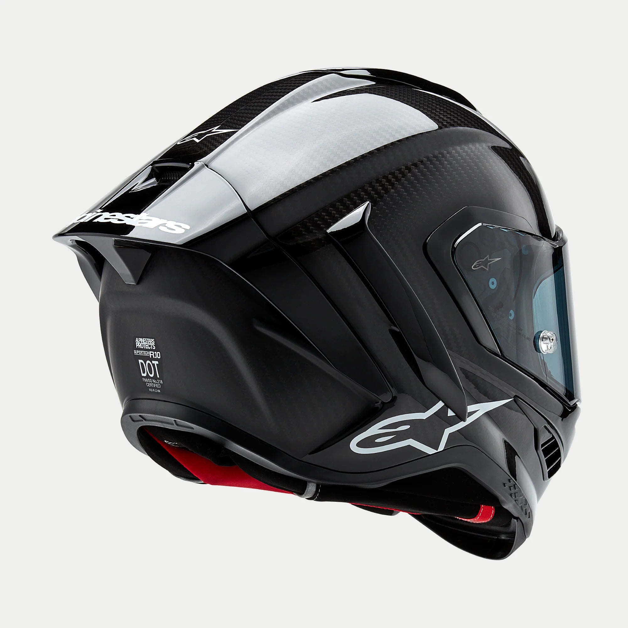 Alpinestars Supertech R10 Solid Carbon Black Helmet S Alpinestars Supertech R10 Solid Carbon Black Helmet S