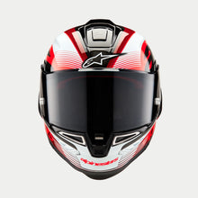 Load image into Gallery viewer, Alpinestars Supertech R10 Helmet - Team - Black/Carbon Red/Gloss White
