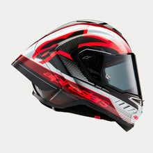 Load image into Gallery viewer, Alpinestars Supertech R10 Helmet - Team - Black/Carbon Red/Gloss White