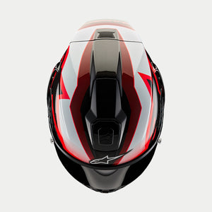 Alpinestars Supertech R10 Helmet - Team - Black/Carbon Red/Gloss White