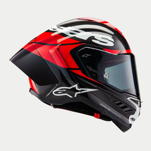 Alpinestars Supertech R10 Helmet - Element - Carbon/Red/White