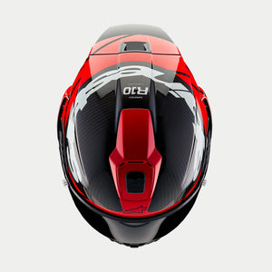 Alpinestars Supertech R10 Helmet - Element - Carbon/Red/White