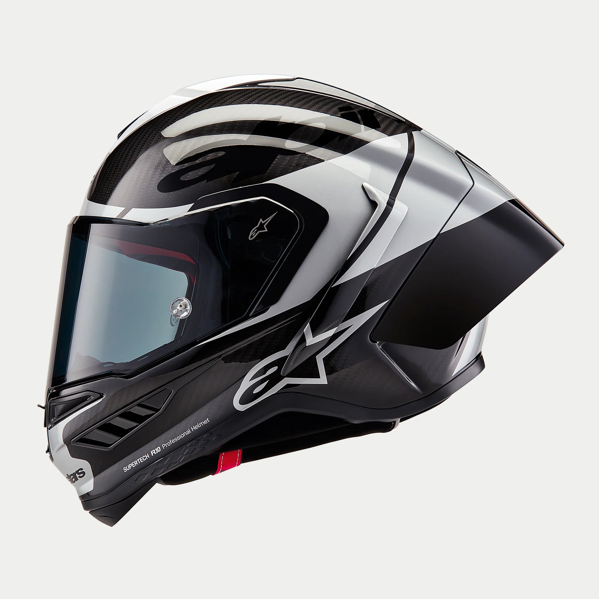 Alpinestars Supertech R10 Helmet - Element - Carbon/Silver/Black Alpinestars Supertech R10 Helmet - Element - Carbon/Silver/Black