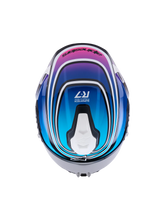 Load image into Gallery viewer, Alpinestars S-R7 Zeal Helmet ECE06/DOT - Black/Blue/Pink Fluo/White Glossy