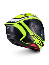 Load image into Gallery viewer, Alpinestars S-R7 Zeal Helmet ECE06/DOT - Yellow Fluo/Black/White Glossy