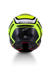 Load image into Gallery viewer, Alpinestars S-R7 Zeal Helmet ECE06/DOT - Yellow Fluo/Black/White Glossy