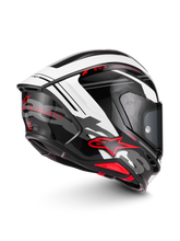 Load image into Gallery viewer, Alpinestars S-R7 A-Core Helmet ECE06/DOT - Black/White/Red Glossy
