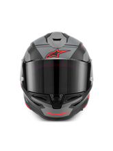 Load image into Gallery viewer, Alpinestars S-R7 A-Core Helmet ECE06/DOT - Black/Gray/Red Matte