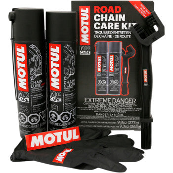 Motul Chain Care Kit - Road - Aerosol