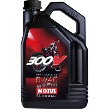 Motul 300V Factory Line Offroad Synthetic 4T Engine Oil 5W-40 4L
