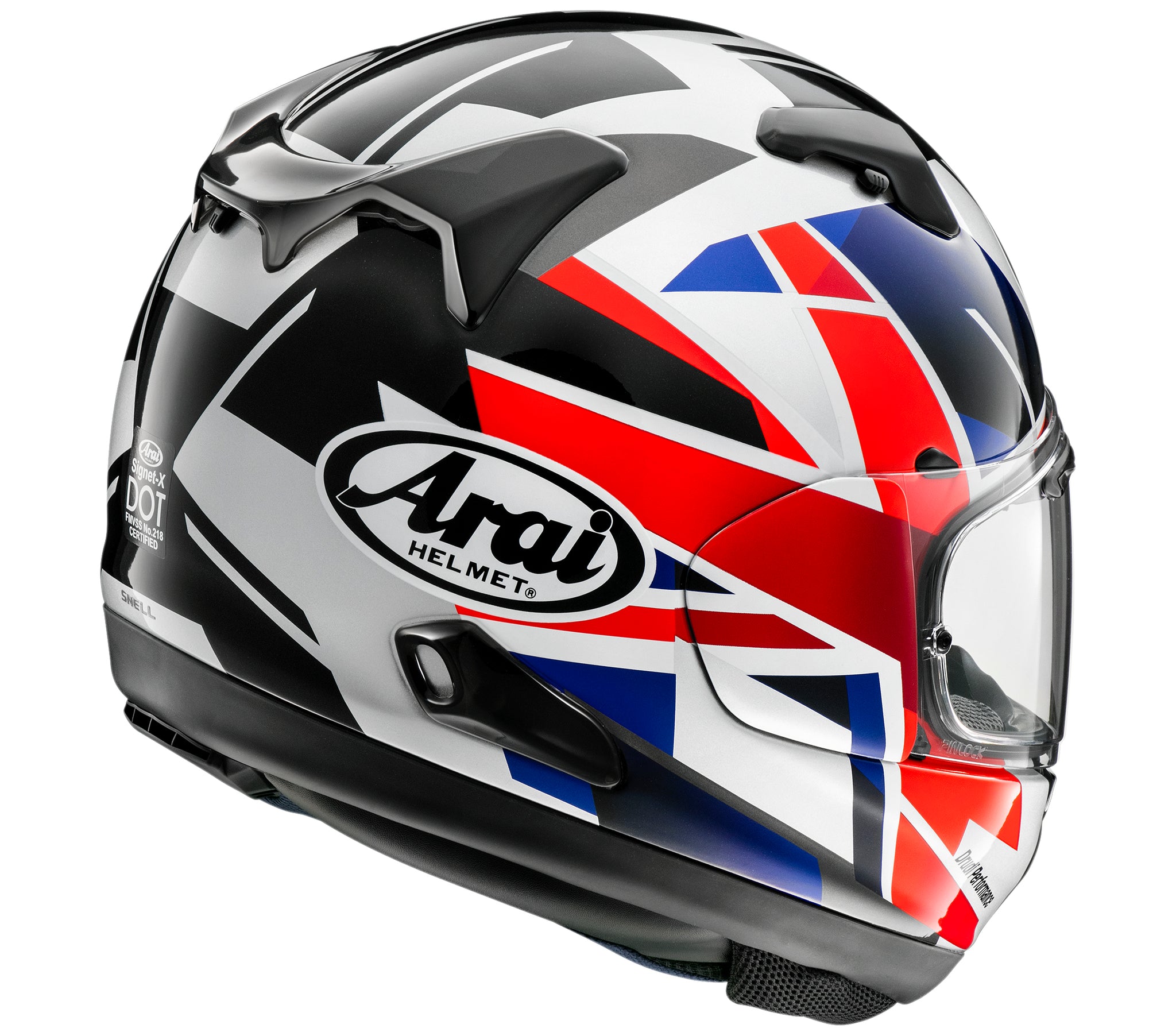 ARAI SIGNET X FLAG UK Pit Lane Moto