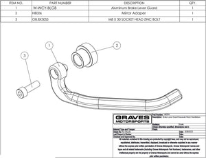 Graves Motorsports Kawasaki Brake Lever Guard