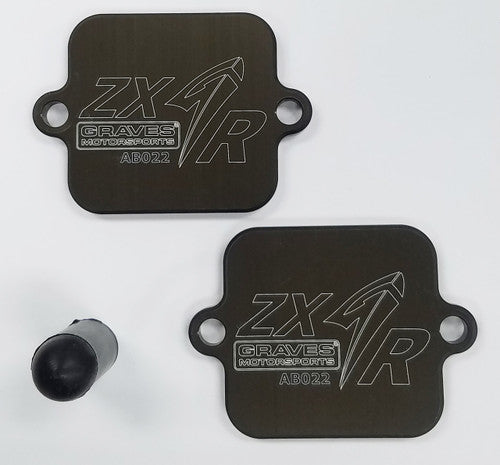 Graves Motorsports Kawasaki Ninja ZX4-RR / ZX6-R / ZX-10R Smog Block Off Plates