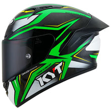 Load image into Gallery viewer, KYT NZ-Race Carbon Stride Green Fluo