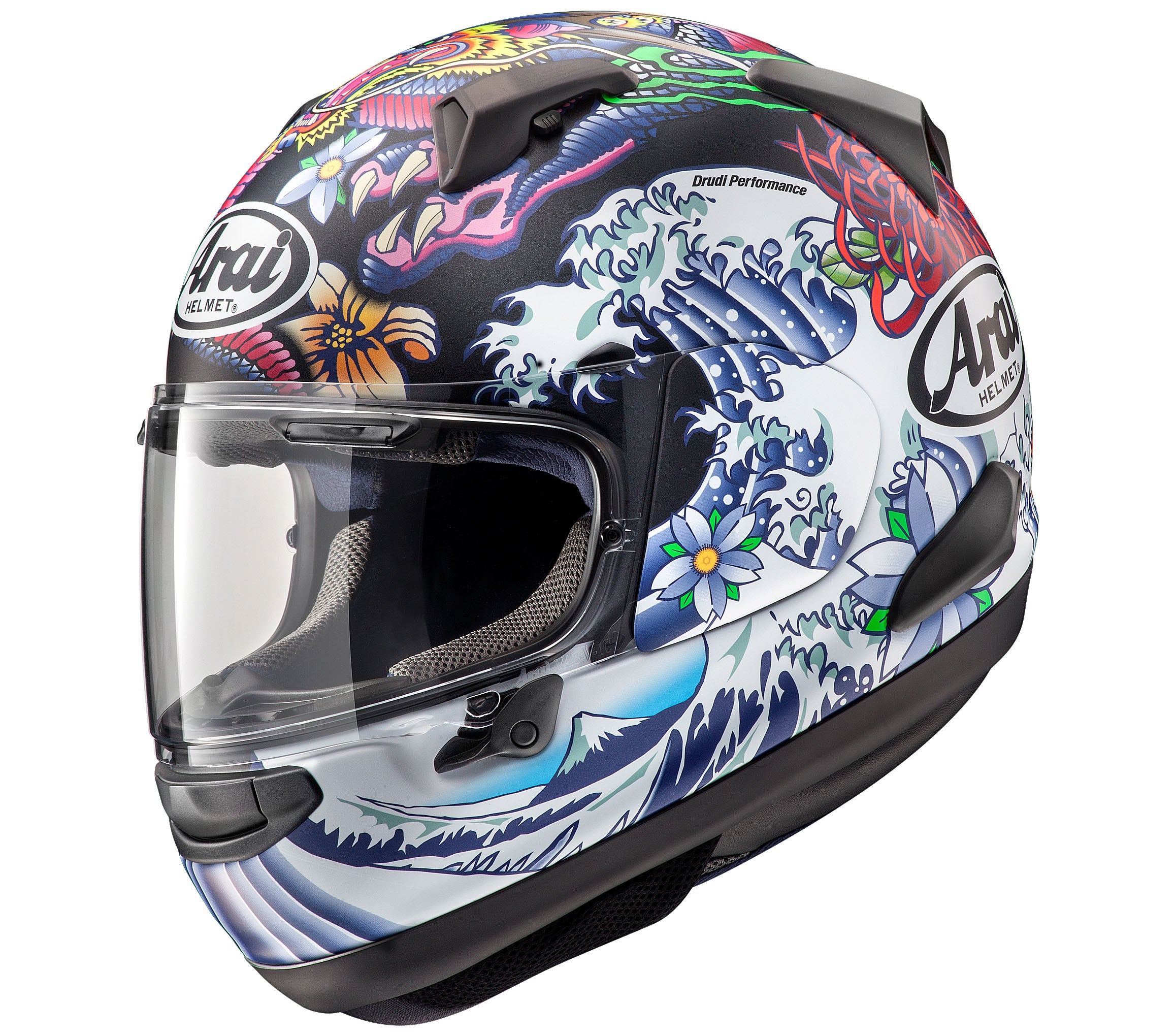 arai astro-iq duetet helmet Arai Quantum-X Oriental Black Frost Helmet Large