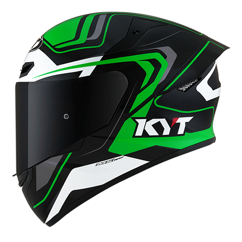 KYT TT Course Overtech Black/Green