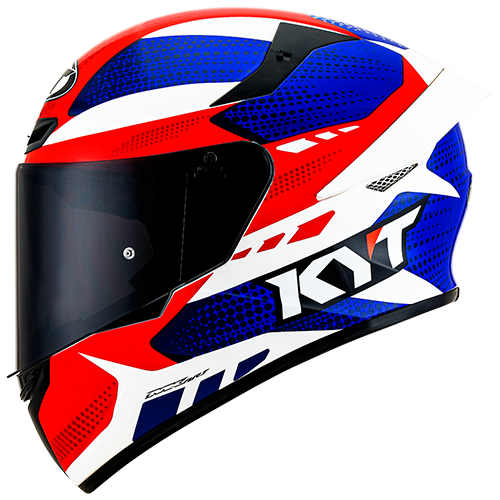 KYT TT Course Gear Blue/Red