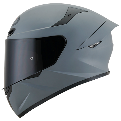 KYT TT Course Solid Matte Grey
