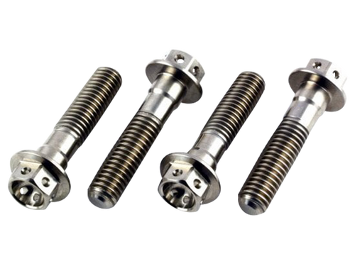 PLM Titanium Race Drilled Hex Front Pinch Bolts M8X35