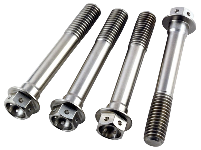 花 MM PLM Titanium Race Drilled Hex Front Brake Caliper Bolts M10X1