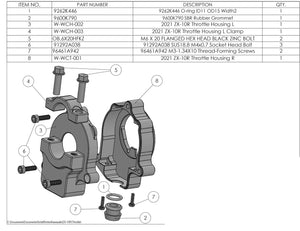 Graves Motorsports Kawasaki ZX-10 & ZX-4RR Throttle Tube Housing