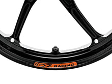 Load image into Gallery viewer, OZ Racing - GASS Aluminum 6 Spoke Front Wheel - Gloss Black - Aprilia - H3065AP3501N