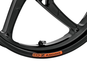 OZ Racing - PIEGA R Aluminum 5 Spoke Wheel SET - Matte Black - Aprilia RSV4
