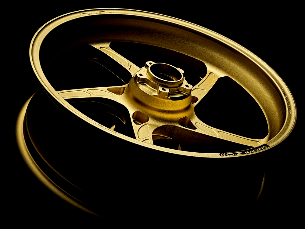 OZ Racing - PIEGA Aluminum 5 Spoke Rear Wheel - Matte GOLD