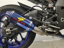 Load image into Gallery viewer, Graves Motorsports 2015+ Yamaha R1 Titanium ElectricK BLUE Cat Eliminator Exhaust Valve Type-R