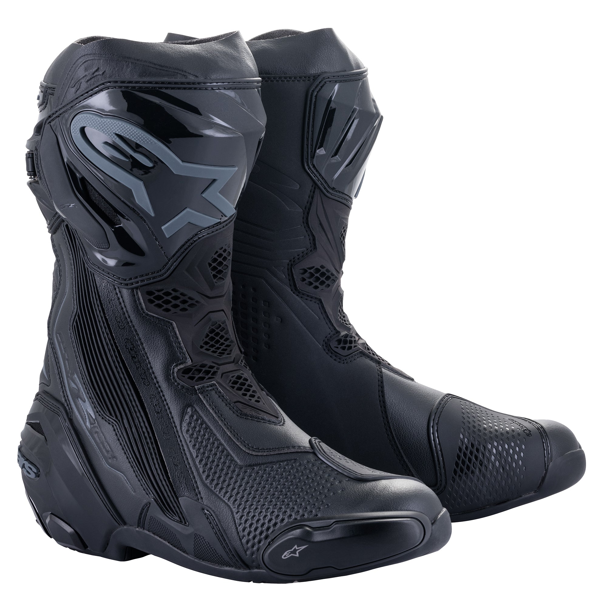 Alpinestars Supertech R Boots Black/Black – Pit Lane Moto