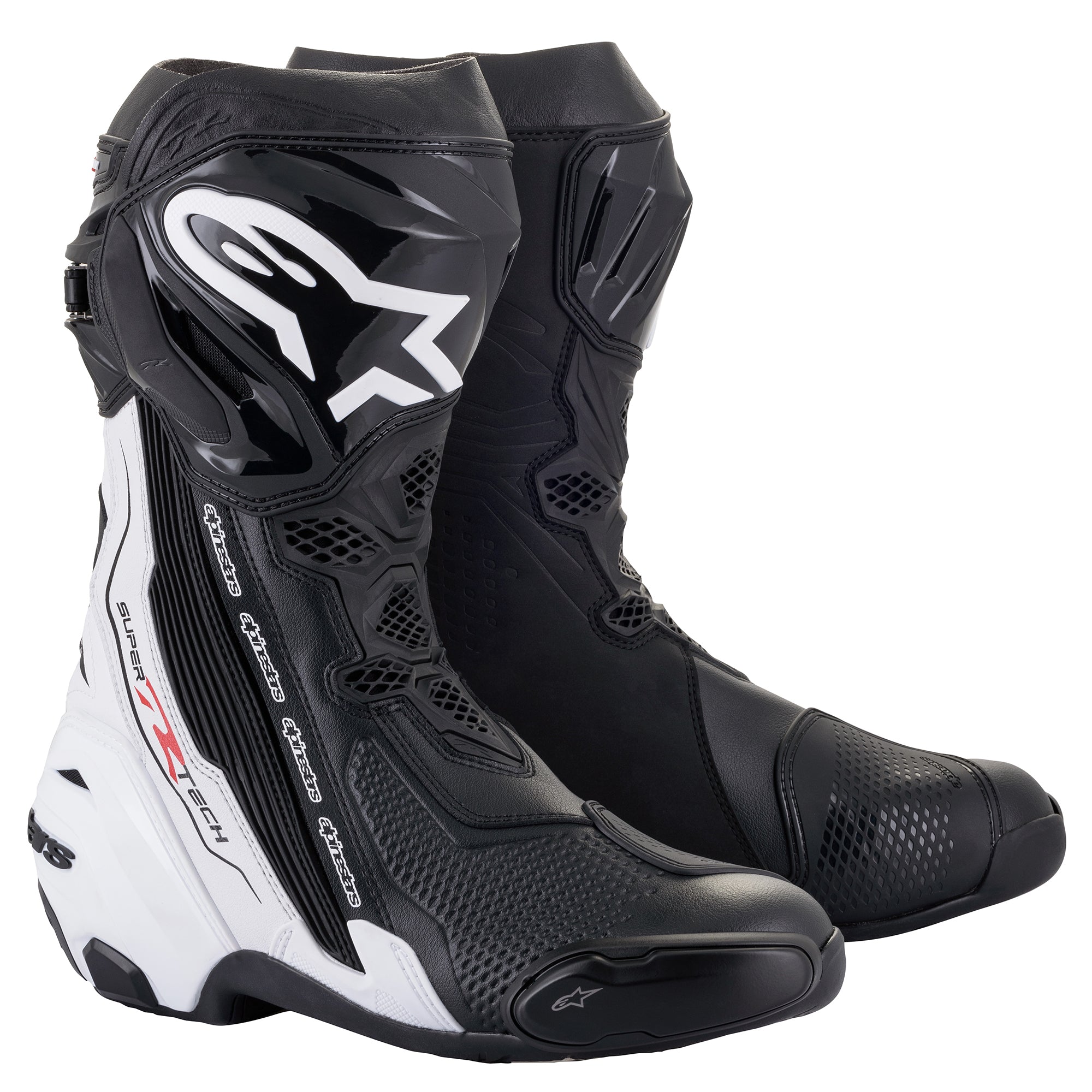 Alpinestars Supertech R ブラック 左のみ　箱無し Alpinestars Supertech R Boots - Black/White – Pit Lane Moto