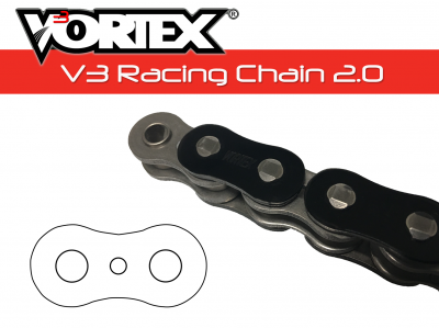 Vortex V3 Racing Chain 2.0 - Black – Pit Lane Moto