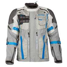 Load image into Gallery viewer, Klim Badlands Pro Jacket Cool Gray - Electric Blue Lemonade