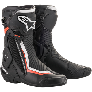 Alpinestars SMX Plus V2 Boot - Black/White/Red Fluorescent