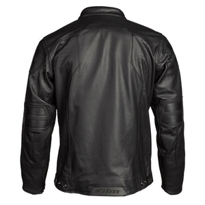 Klim Sixxer Leather Jacket Gunmetal Black