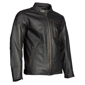 Klim Sixxer Leather Jacket Gunmetal Black