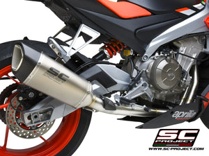 SC-Project SC1-R "Stainless Steel" Full Exhaust for Aprilia RS 660