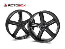 Load image into Gallery viewer, Rotobox Ducati Monster 821 Carbon Fiber Wheels (Front &amp; Rear Set)