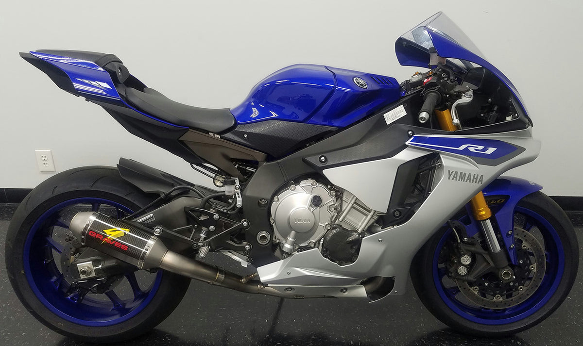 Graves Motorsports 2015+ Yamaha R1 Full Titanium Exhaust System with 2 ...