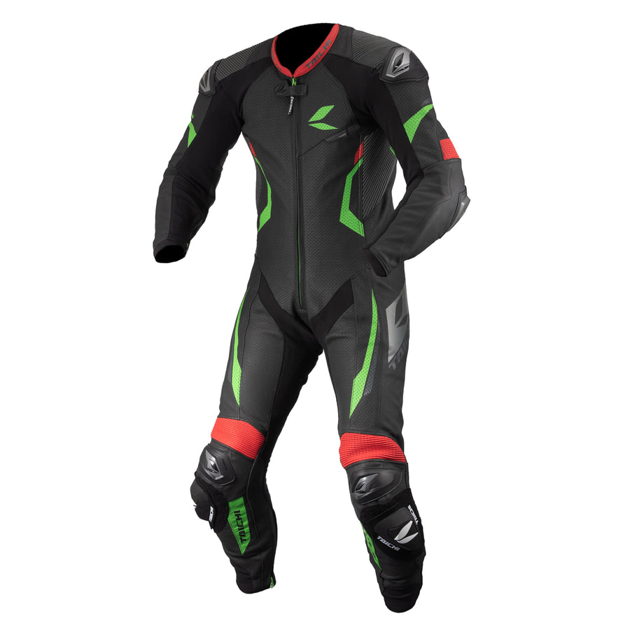 RS Taichi - GP-WRX R307 RACING SUIT BLACK/GREEN NXL307 LIMITED