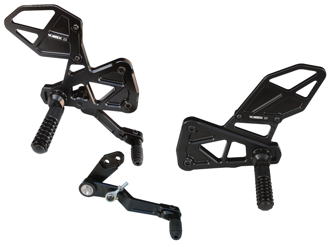Vortex V3 2.0 Rearsets - 2017+ Suzuki GSX-R 1000