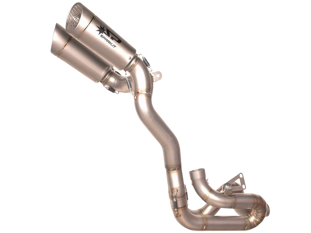 Spark 2018+ Ducati V4 (All Models) Stainless Steel Double Grid-O Semi-Full Exhaust System