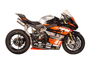 Spark 2018+ Ducati V4 (All Models) Double Grid-O Titanium Semi-Full Exhaust System